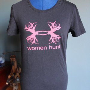Under Armour Heatgear Women's Black/Pink Women Hunt Short Sleeve T-Shirt ~S~